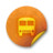 Orange sticker badges 215